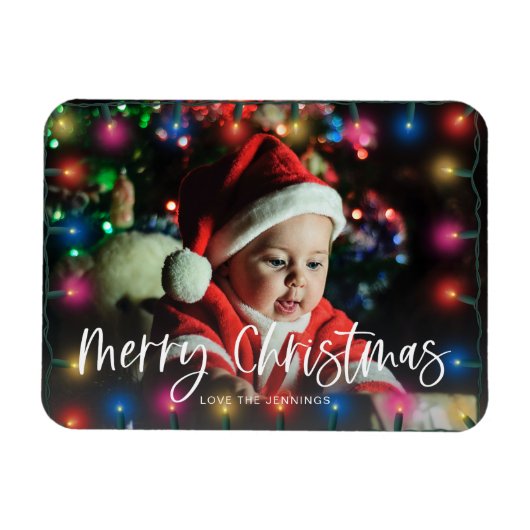 Foto van Merry kerstlampjes Magneet (Horizontaal)