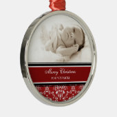 Foto van Merry Kerstmam Ornament Red (Rechts)