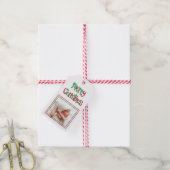 Foto van Merry Kerstmis Holiday Cadeaulabel (Met Touw)