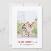 Foto van Merry KerstRed Fair Isle Feestdagenkaart (Voorkant)