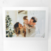 Foto van Merry Kerstscript Drieluik Wenskaart (Binnenzijde eerst)