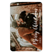 Foto van Merry Kerstscript Magneet (Verticaal)