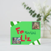 Foto van Merry KerstSpaanse kerstbrieftering (Staand voorkant)