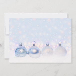 Foto van metallische kerstbalken feestdagenkaart