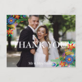 Foto van Mexicaanse bloemen Dank u Briefkaart (Voorkant)