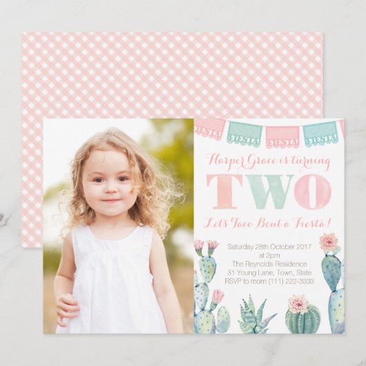 Foto van Mexican Fiesta, 2e verjaardag van de gebo Kaart (Voorkant / Achterkant)