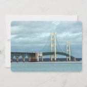 Foto van Michigan Mackinac Bridge Kaart (Voorkant)