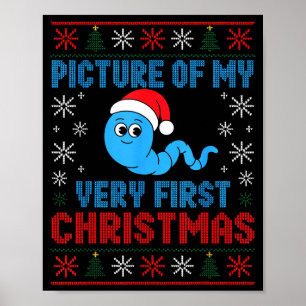 Foto van mijn allereerste kerst grap leuk Xmas H Poster