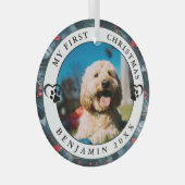 Foto van mijn eerste kerst glas ornament (Voorkant Rechts)