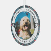 Foto van mijn eerste kerst glas ornament (Voorkant links)