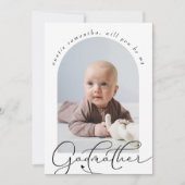 Foto van minimalistisch godmoersvoorstel (Voorkant)