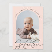 Foto van minimalistisch godmoersvoorstel (Voorkant)