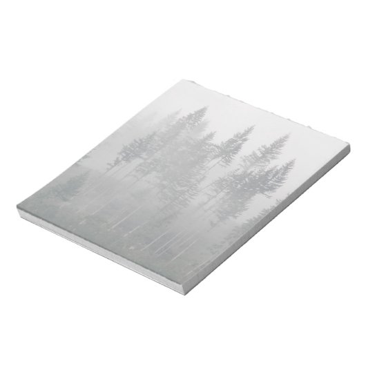 Foto van Misty Evergreen Forest Notitieblok (Gedraaid)