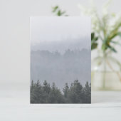 Foto van Misty Forest Natuur Kaart (Staand voorkant)