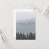 Foto van Misty Forest Natuur Kaart (Voorkant / Achterkant in situ)