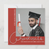 Foto van modern Afstuderen Aankondiging (Voorkant)