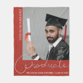 Foto van modern Afstuderen Fleece Deken (Voorkant)