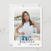 Foto van modern Afstuderen script Bedankkaart (Voorkant)