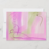 Foto van Modern Baby Girl Aankondiging (Achterkant)