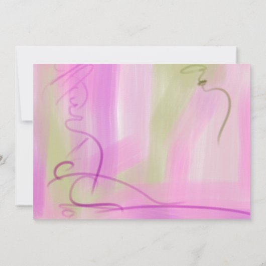 Foto van Modern Baby Girl Aankondiging (Achterkant)