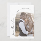 Foto van Modern Boho Arch Save The Date (Voorkant)