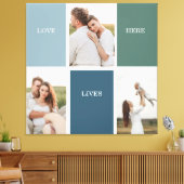 Foto van Modern Family Collage | Liefde Live Canvas Afdruk (Insitu (Woonkamer))