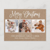 Foto van Modern Fun Calligraphy kerstkraft 3 Briefkaart (Voorkant)