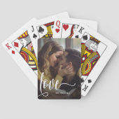 Foto van modern liefdesscript pokerkaarten (Achterkant)