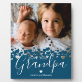 Foto van Modern Love You Grandpa Fotoplaat (Voorkant)