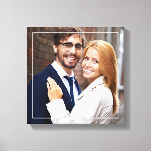 Foto van Modern Monogram Canvas Afdruk