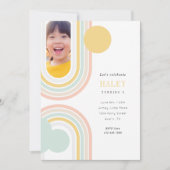 Foto van Modern Rainbow Birthday Kaart (Voorkant)