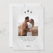 Foto van Modern Rustic Merry 2 Feestdagenkaart (Achterkant)