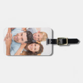 Foto van moderne familie bagagelabel (Voorkant horizontaal)