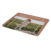 Foto van moderne familie | Dankful Blessed Gratefu Snijplank (Hoek)