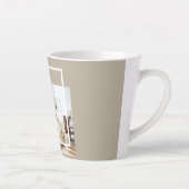 Foto van moderne familie | Joyful Merry Blessed Latte Mok (Rechts)