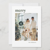 Foto van moderne familie | Vrolijk kerstfeest (Voorkant)