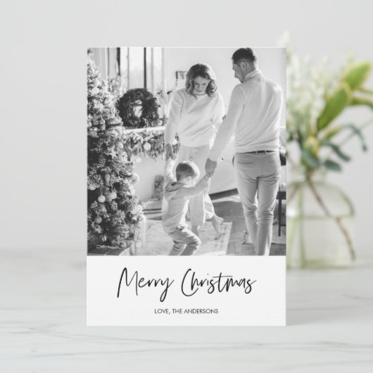 Foto van moderne familie | Vrolijk kerstfeest | Va (Staand voorkant)