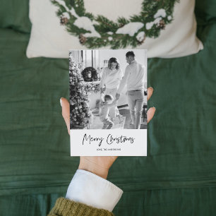 Foto van moderne familie Vrolijk kerstfeest Va