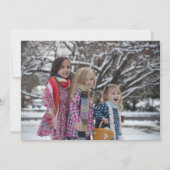 Foto van moderne Joyful-kerstscript Feestdagenkaart (Achterkant)