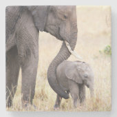 Foto van moederliefde stenen onderzetter (Voorkant)