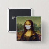 Foto van Mona Lisa Lapel Button in een kolossale w (Voorkant /achterkant)