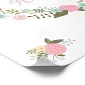 Foto van Monogram bruiloft poster van Floral boho  (Hoek)