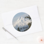 Foto van Mount Hood Oregon Ronde Sticker (Envelop)