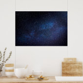 Foto van Navy Blue Milkyway Nightsky Galaxy Poster (Keuken)