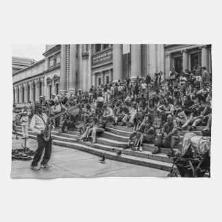 Foto van New York City Street Musician Performer Theedoek