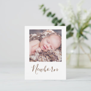 Foto van Newborn First Birthday Banner Kaart