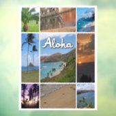 Foto van Oahu, Hawaii Raamsticker (Vel 3)