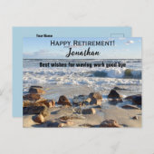 Foto van oceaangolven Pensioen Aangepaste naam Briefkaart (Voorkant / Achterkant)