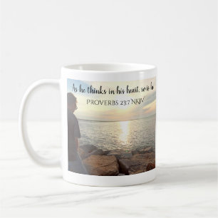 Foto van Ocean Book of Proverbs Wisdom Bijbel Koffiemok