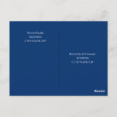 Foto van Ocean Waves Best Dad Blue Briefkaart (Achterkant)